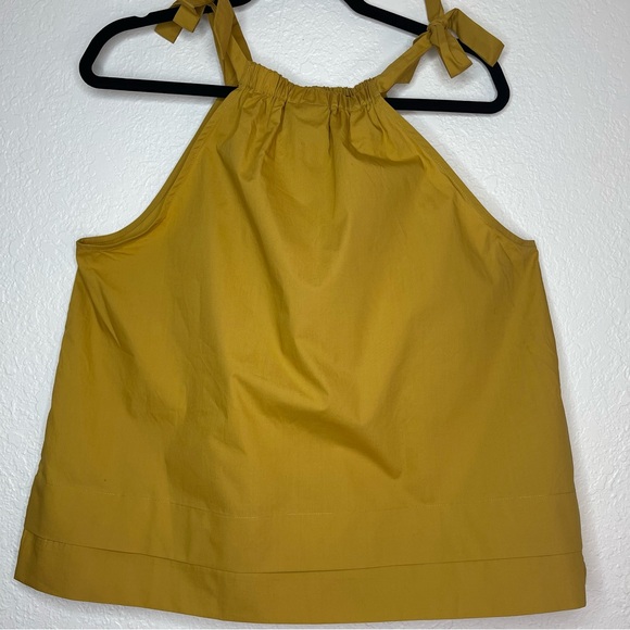 WHO WHAT WEAR MUSTARD YELLOW TIE STRAP TANK TOP SIZE LARGE - Picture 4 of 5
